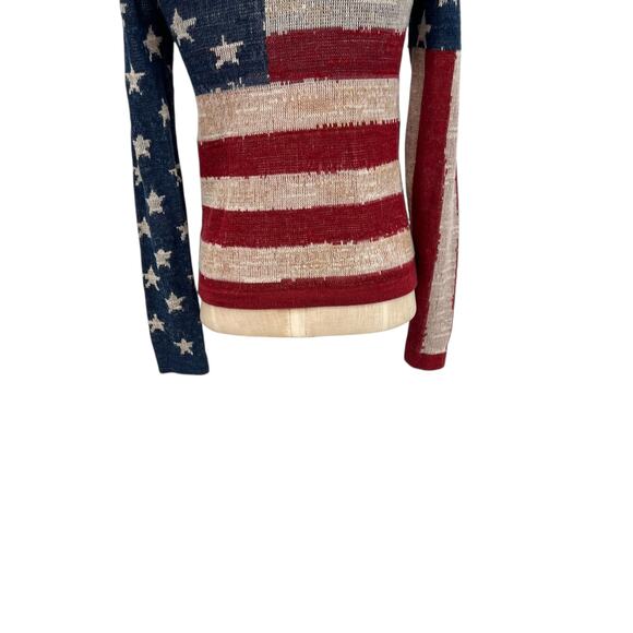 Denim & Supply Ralph Lauren American Flag-Print Shawl Cardigan Sweater Size XS - Picture 9 of 12